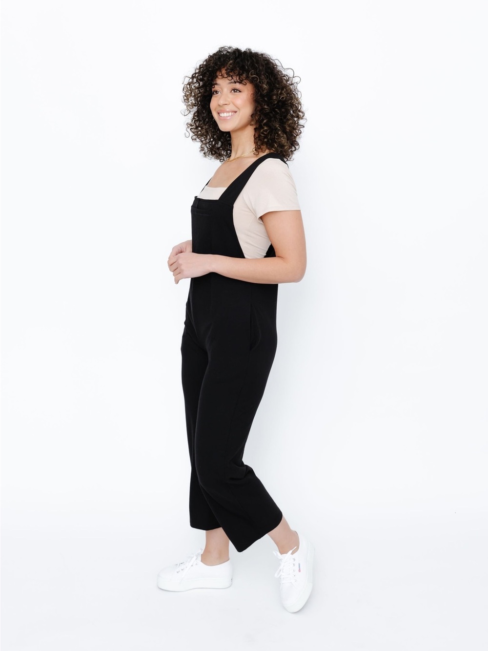 Smash & Tess Mia Romperalls Midnight Black ( more of a tapered leg than stock )